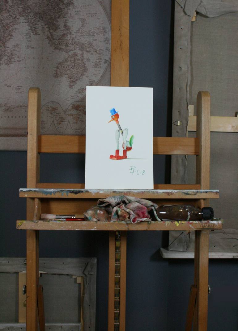 Original Realism Pop Culture/Celebrity Painting by Paolo Borile