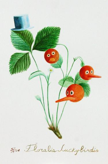 Sketch for 'Lucky bird' - 6 (Floralia Luckybirdis) thumb