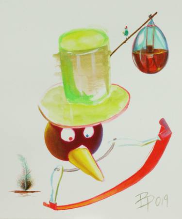 Sketch for 'Lucky bird' - 7 (Acid bird) thumb