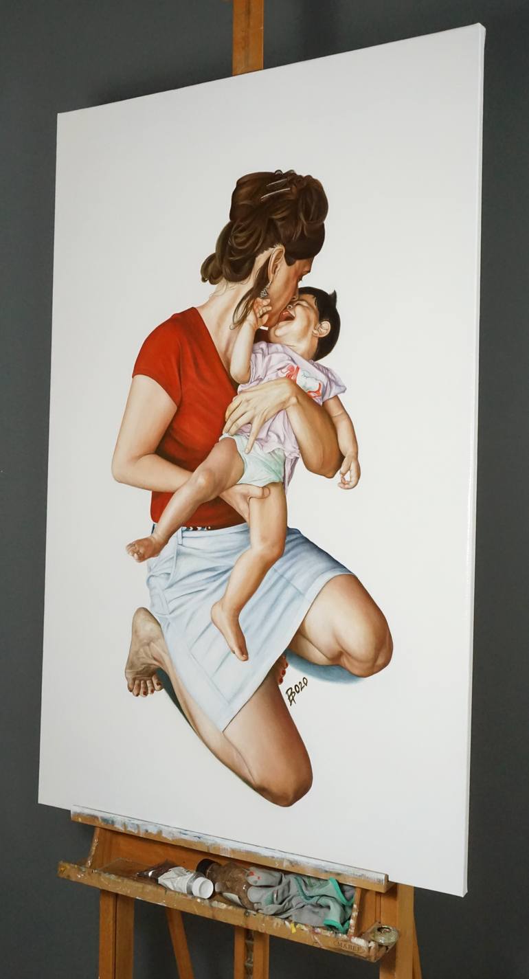 Original Figurative People Painting by Paolo Borile