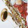 A little saxophonist - Detail