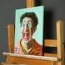Self portrait as a joker - Studio view