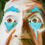 Self portrait as a joker - Detail
