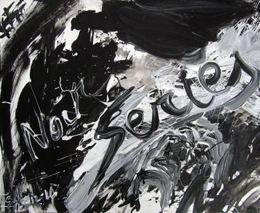 Print of Abstract Expressionism Typography Paintings by Fernando Rodríguez Salas