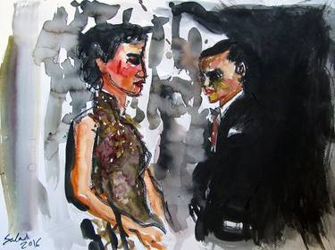 Print of Expressionism Love Paintings by Fernando Rodríguez Salas