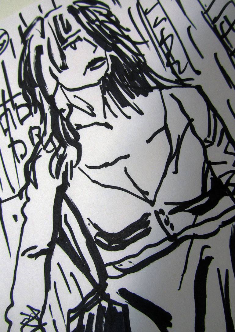 Original Expressionism Women Drawing by Fernando Rodríguez Salas