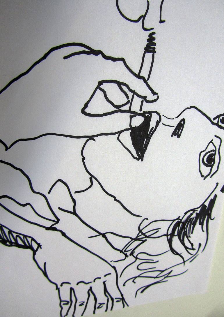 Original Expressionism Women Drawing by Fernando Rodríguez Salas