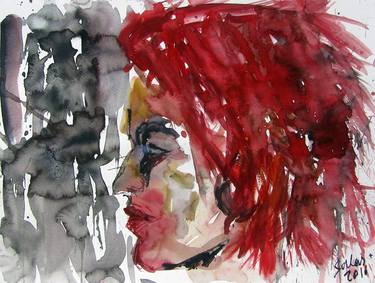 red-haired woman head thumb