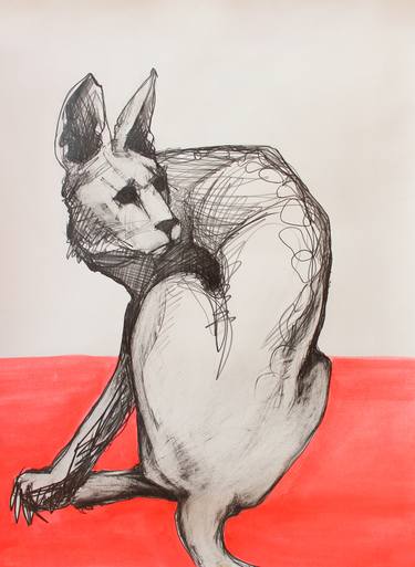 Original Fine Art Animal Drawing by Sarah Edwards