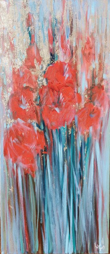 Original Contemporary Floral Paintings by Liubomyr Khudiak