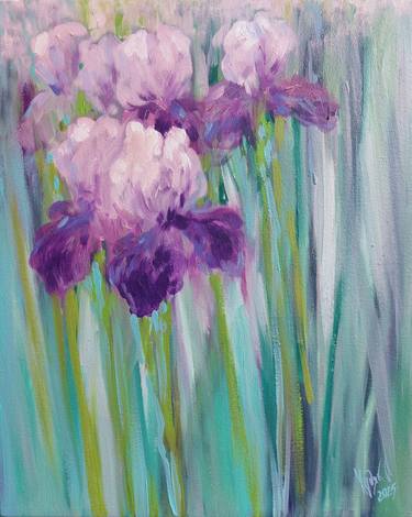 Original Fine Art Floral Paintings by Liubomyr Khudiak