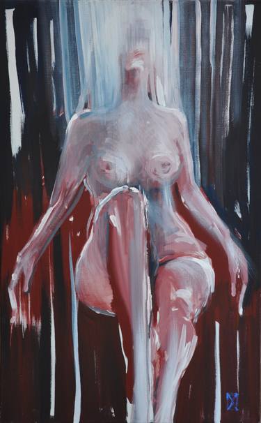 Print of Figurative Nude Paintings by Liubomyr Khudiak