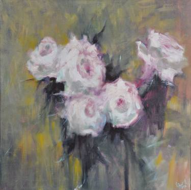 Original Fine Art Floral Paintings by Liubomyr Khudiak