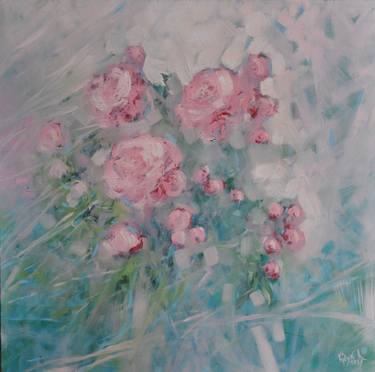 Original Fine Art Floral Paintings by Liubomyr Khudiak