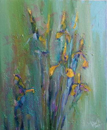 Original Fine Art Floral Paintings by Liubomyr Khudiak