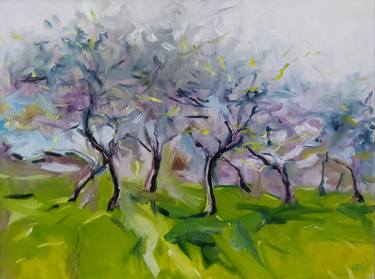 Original Fine Art Tree Paintings by Liubomyr Khudiak