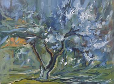 Original Fine Art Tree Paintings by Liubomyr Khudiak