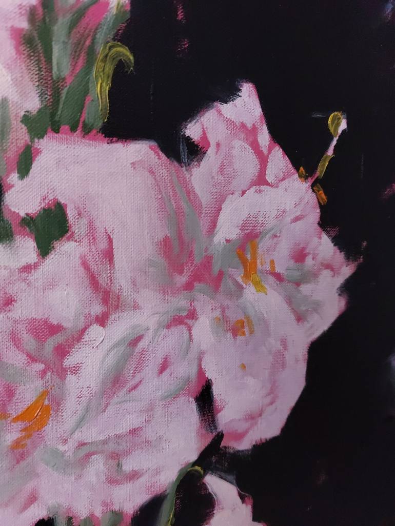 Original Fine Art Floral Painting by Liubomyr Khudiak