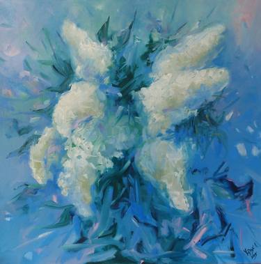 Original Fine Art Floral Paintings by Liubomyr Khudiak