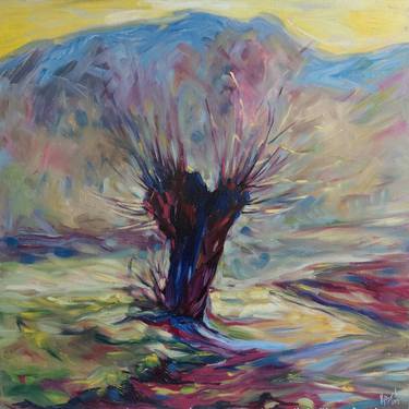 Original Fine Art Tree Paintings by Liubomyr Khudiak