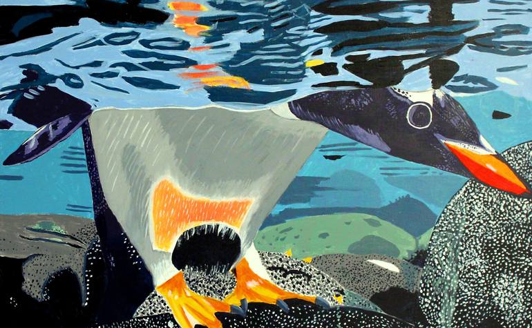 Original Expressionism Animal Painting by Guille Marto
