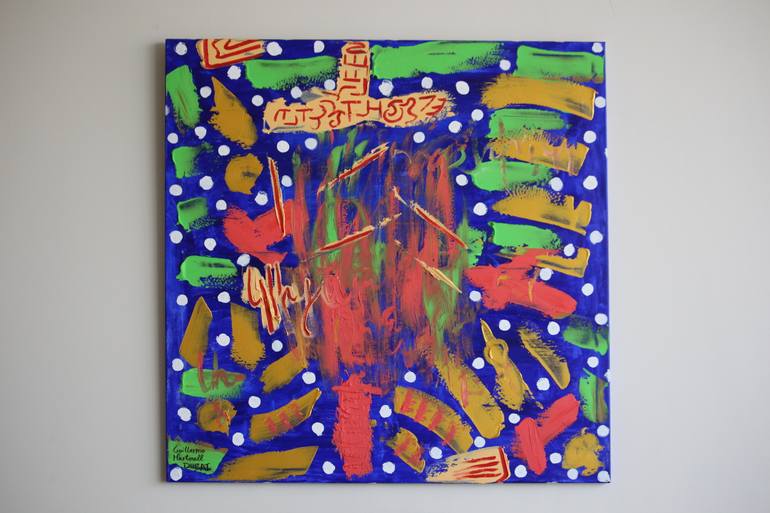 Original Abstract Expressionism Abstract Painting by Guille Marto