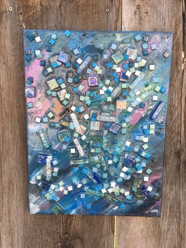 Original Abstract Expressionism Abstract Collage by Misti Chamberlain