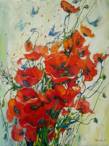 Original Floral Paintings by VAIYA Novosibirsk Gallery of Contemporary Art