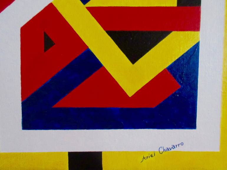 Original Cubism Abstract Painting by Ariel Chavarro Avila