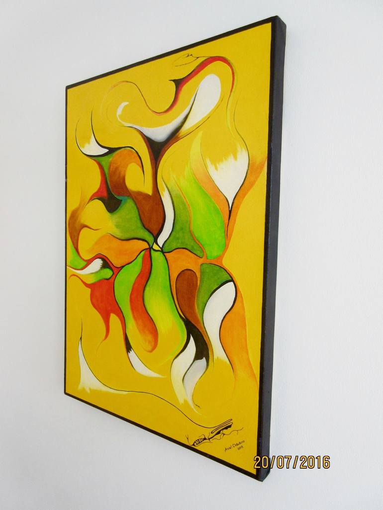 Original Abstract Painting by Ariel Chavarro Avila