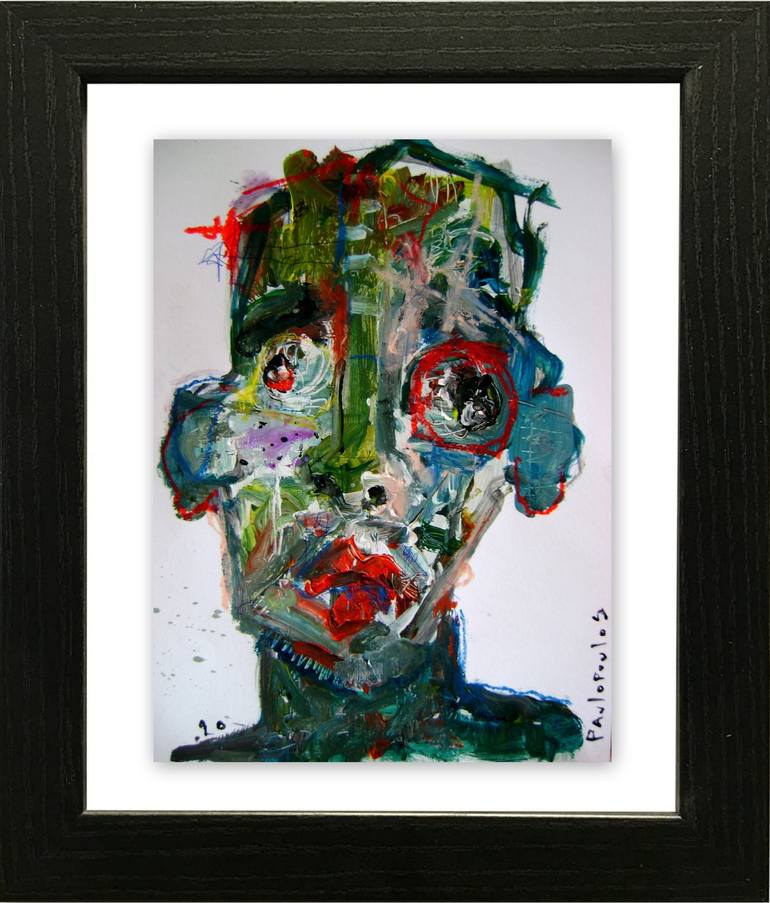 Original Figurative Portrait Painting by dimitris pavlopoulos