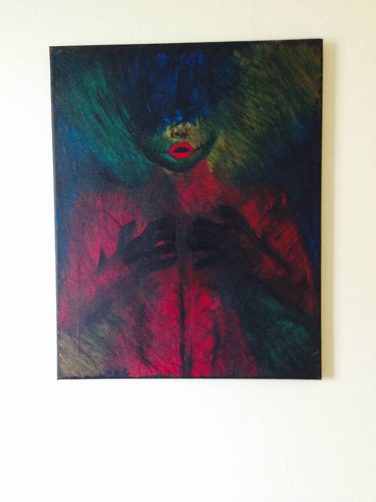 Original Abstract Expressionism Women Painting by Dessie Sutej