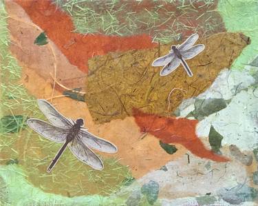 Original Abstract Nature Collage by Heidi Lewis Coleman