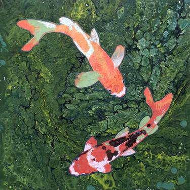 Print of Fish Collage by Heidi Lewis Coleman