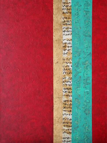 Original Abstract Collage by Heidi Lewis Coleman