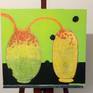On easel