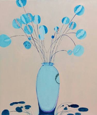 Blue Orb Bouquet thumb