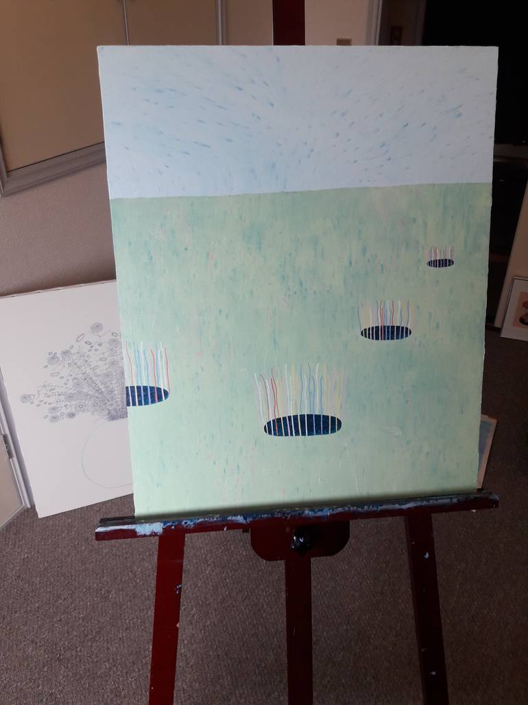 Original Conceptual Landscape Painting by Adam Norgaard