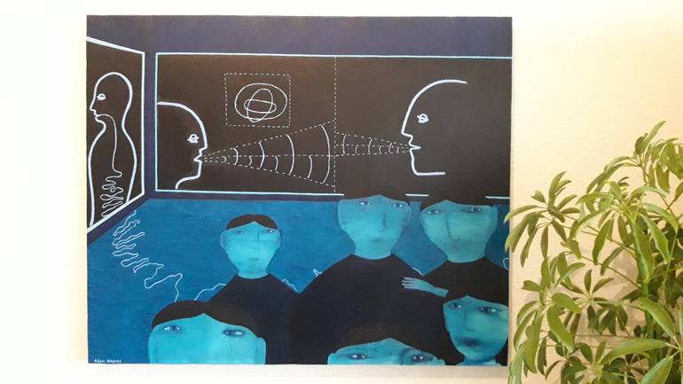 Original Conceptual People Painting by Adam Norgaard