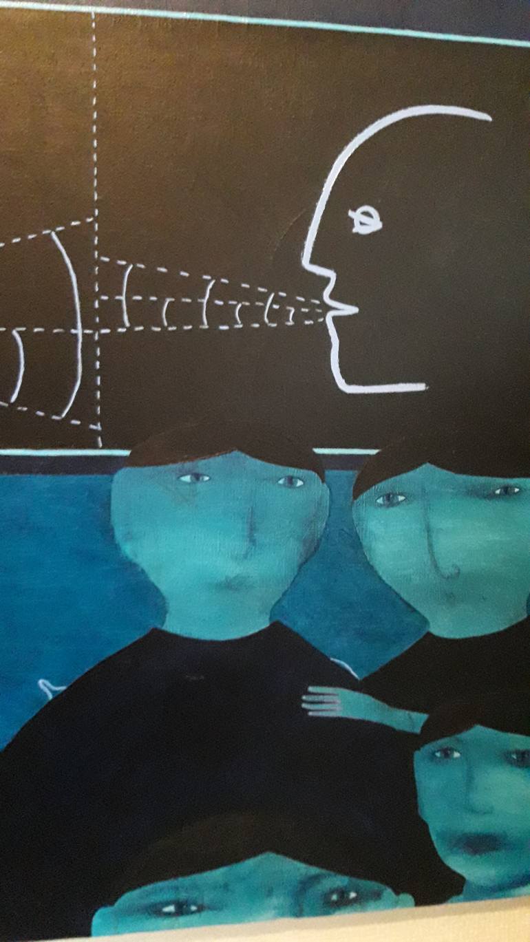 Original Conceptual People Painting by Adam Norgaard