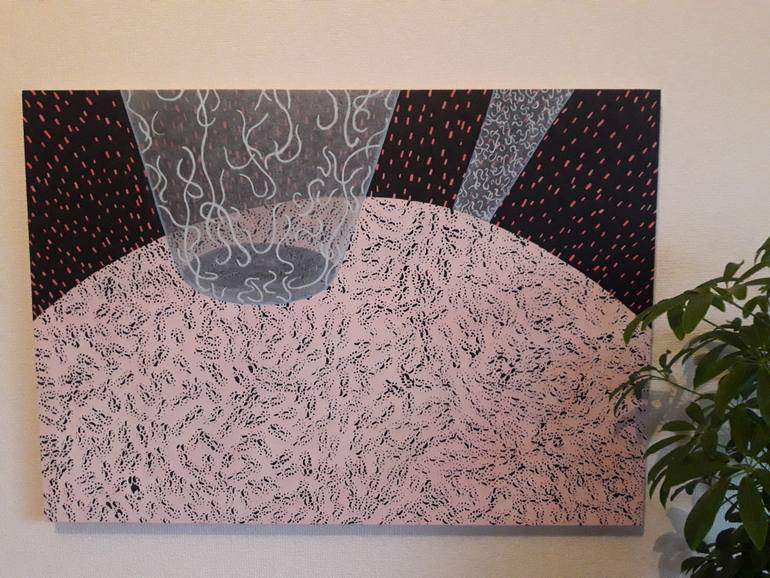 Original Conceptual Calligraphy Painting by Adam Norgaard