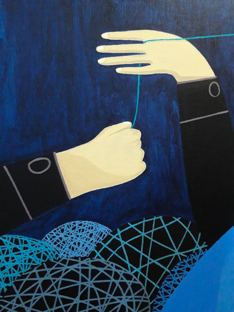 Original Portraiture People Painting by Adam Norgaard