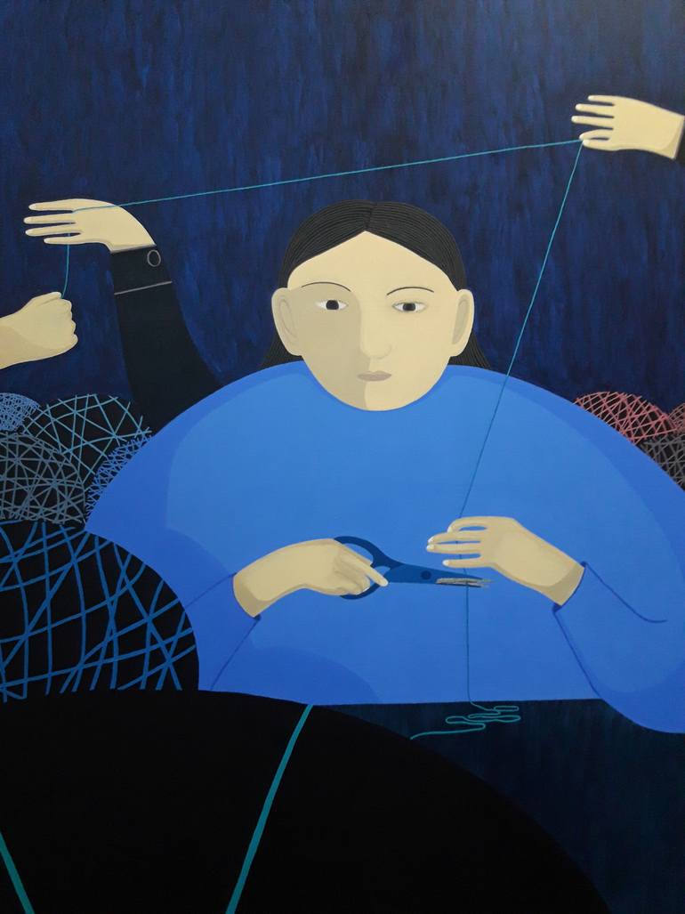 Original Portraiture People Painting by Adam Norgaard