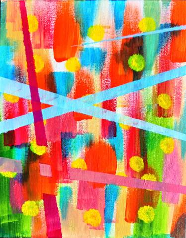 Original Abstract Painting by Aä by Aldeghi