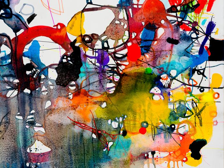 Original Abstract Expressionism Abstract Painting by Franko Tencic