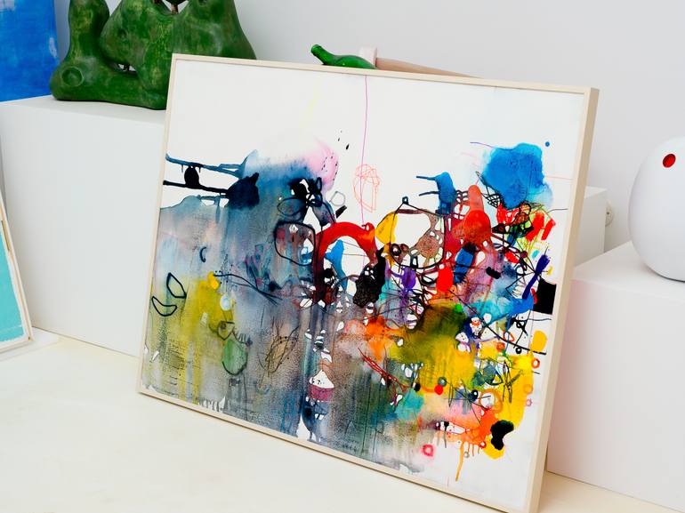 Original Abstract Expressionism Abstract Painting by Franko Tencic
