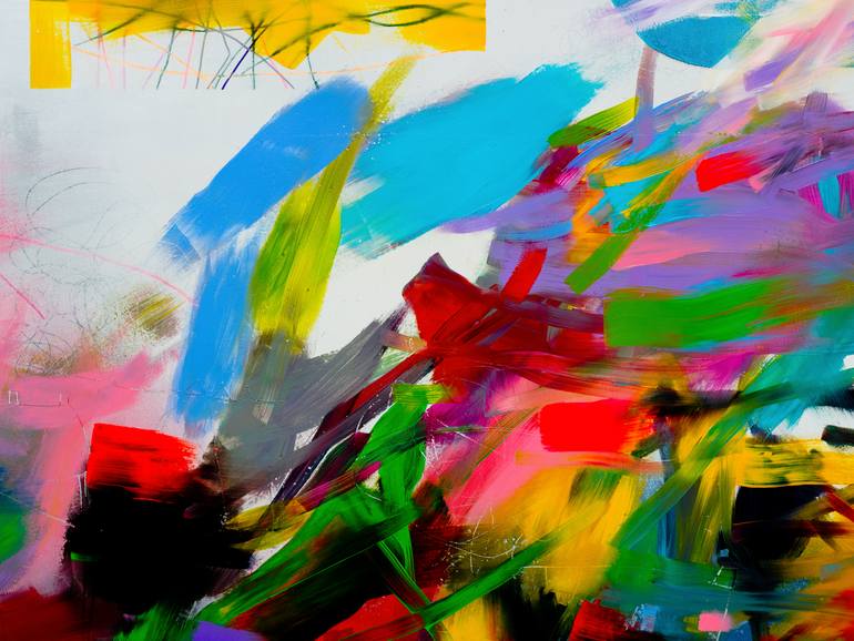 Original Abstract Expressionism Abstract Painting by Franko Tencic