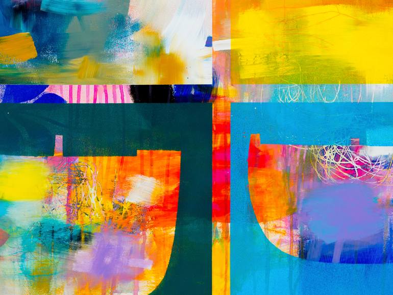 Original Modernism Abstract Painting by Franko Tencic