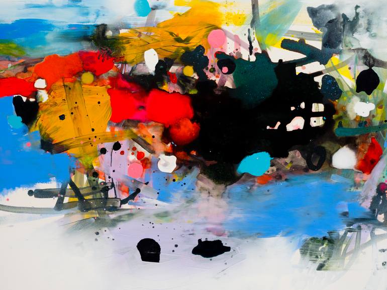 Original Abstract Expressionism Abstract Painting by Franko Tencic