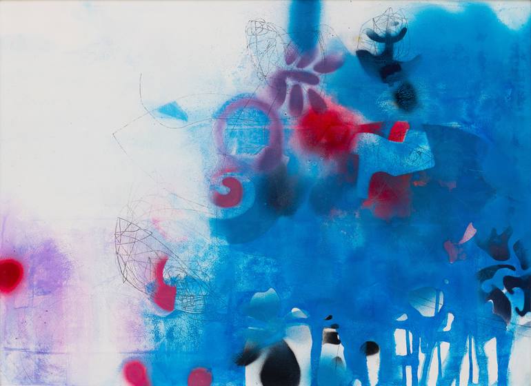 Original Modernism Abstract Painting by Franko Tencic
